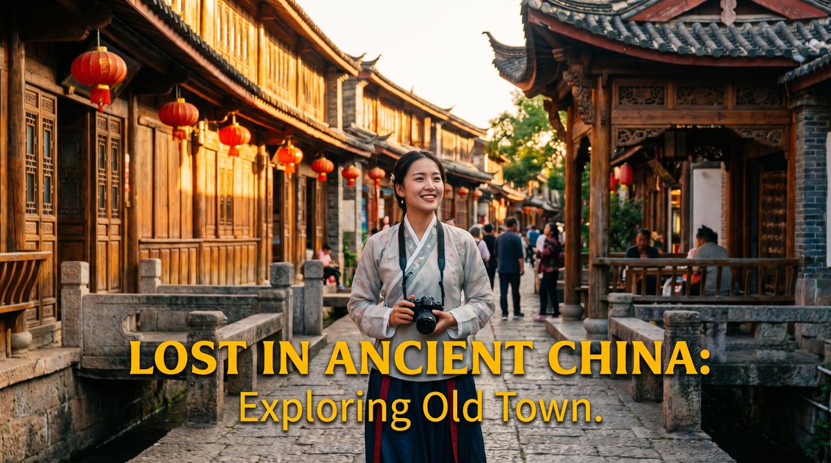 探花旅行VLOG视频《古镇探秘》